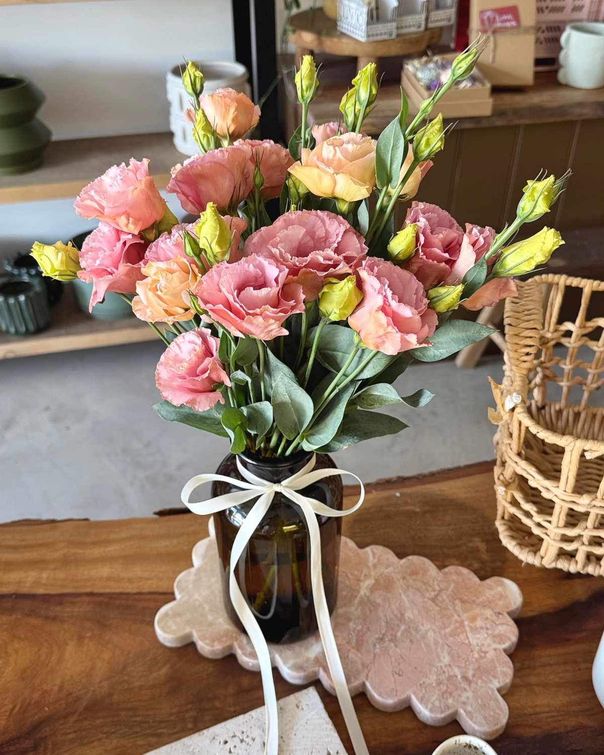 The Flora Bar Jars / Lisianthus