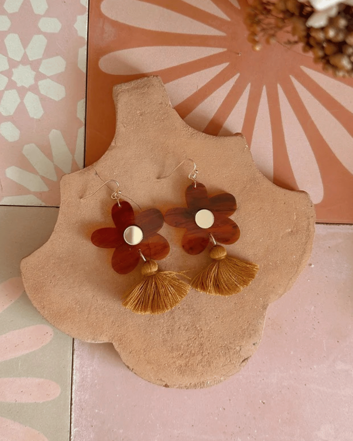 Bella Tassel Dangles - Tort + Tan by Foxie Collective... add some joy to your style! 🌸