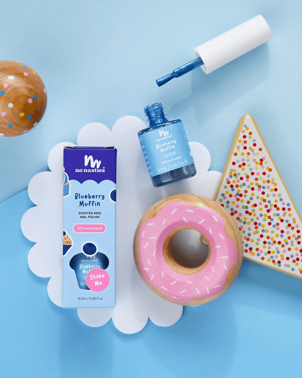 Water-Based Kids Nail Polish - Blueberry Muffin