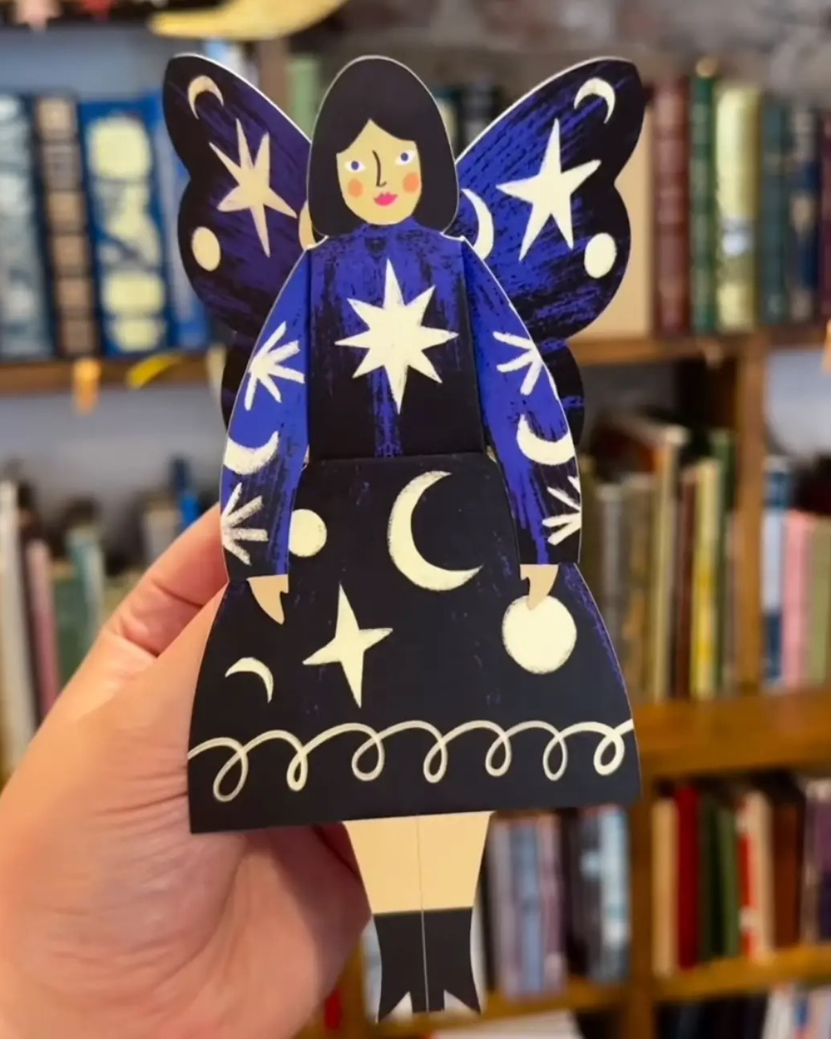 Butterfly Woman Sitting Card - Cosmic