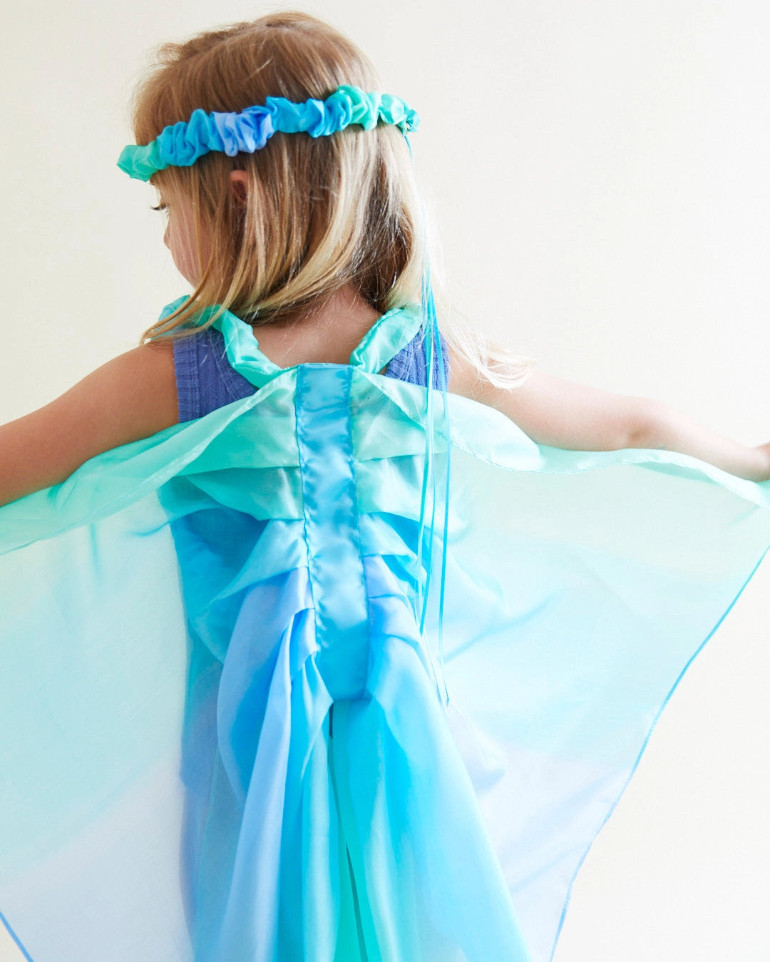 Sea Fairy Wings - 100% Silk Dress-Up For Pretend Play
