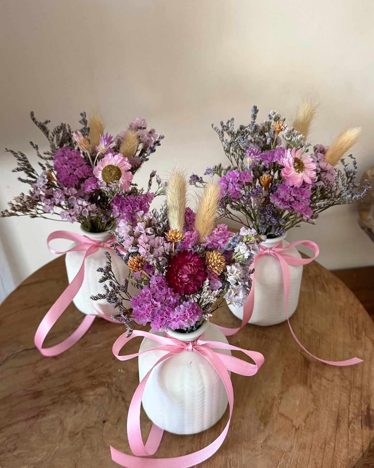 Everlasting Flower Vase - Mini Ricassi White