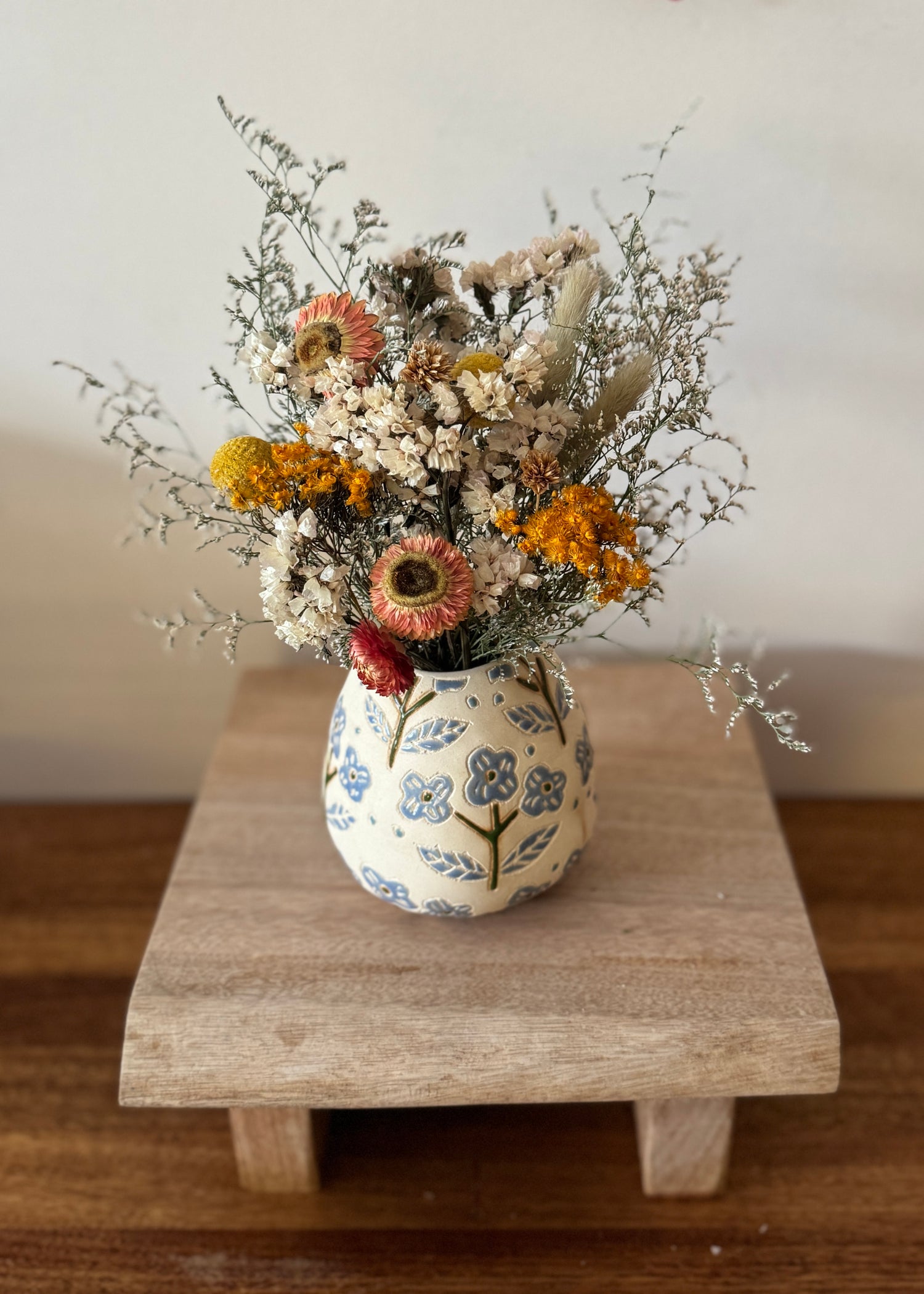 DRIED FLOWER VASE ❘ Blue Floret