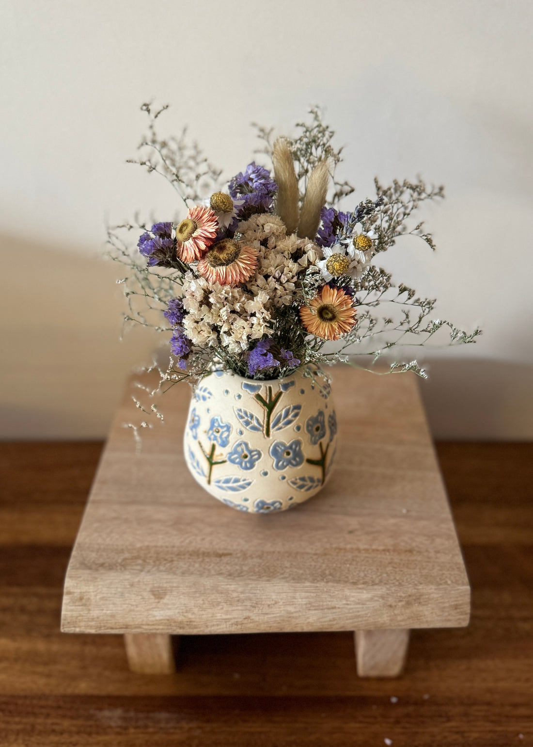 DRIED FLOWER VASE ❘ Blue Floret