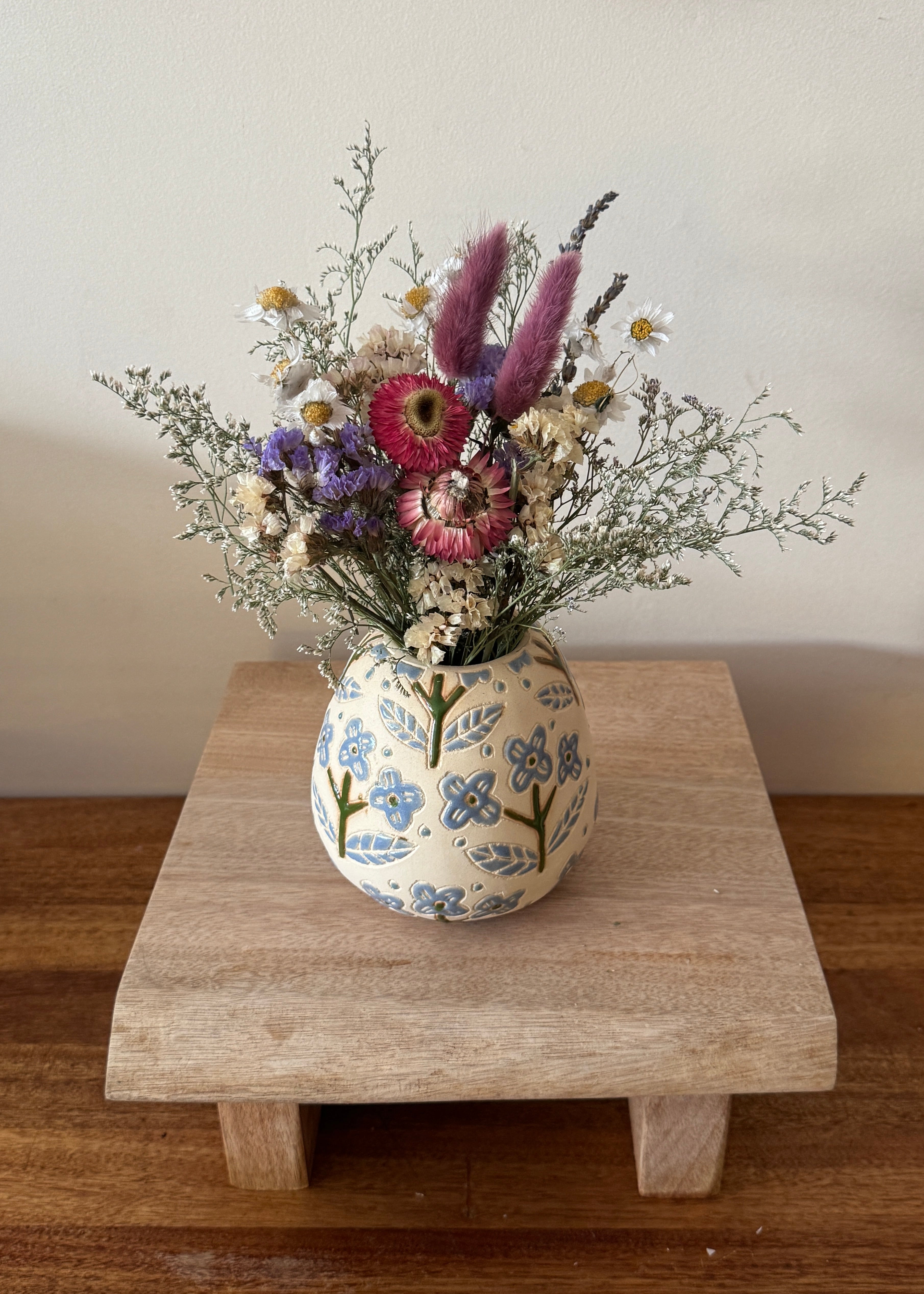 DRIED FLOWER VASE ❘ Blue Floret