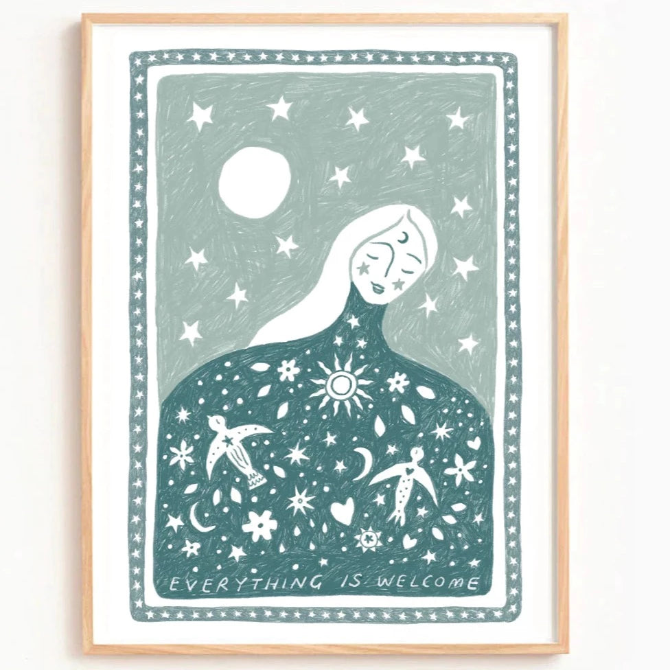 Art Print - Everything is Welcome (Blue)