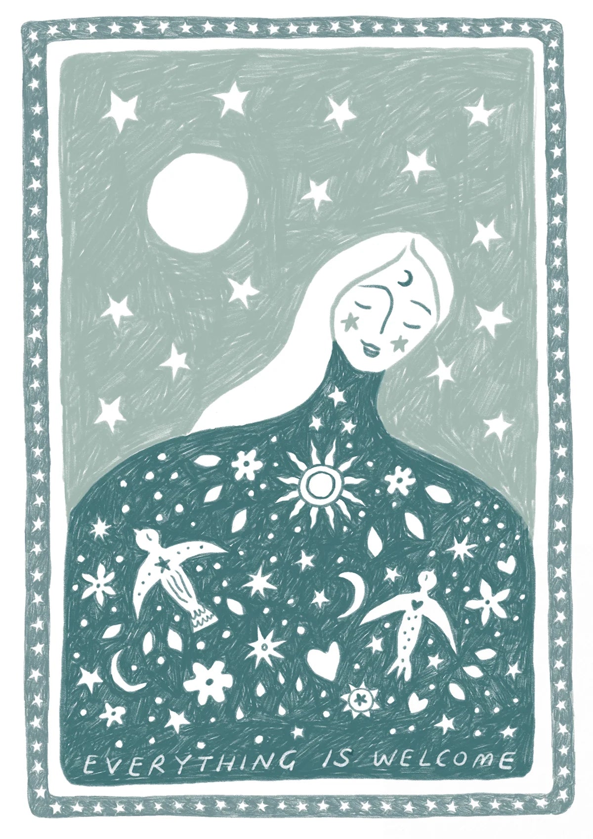 Art Print - Everything is Welcome (Blue)