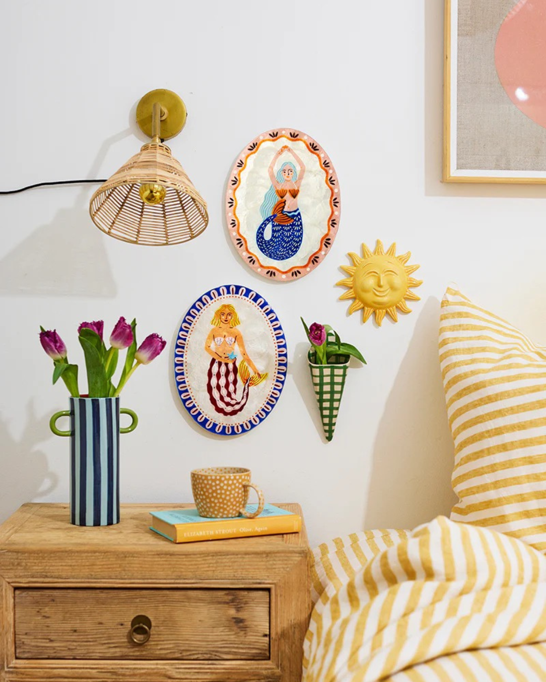 Mermaid Pearl Fan Wall Tile by Jones &amp; Co