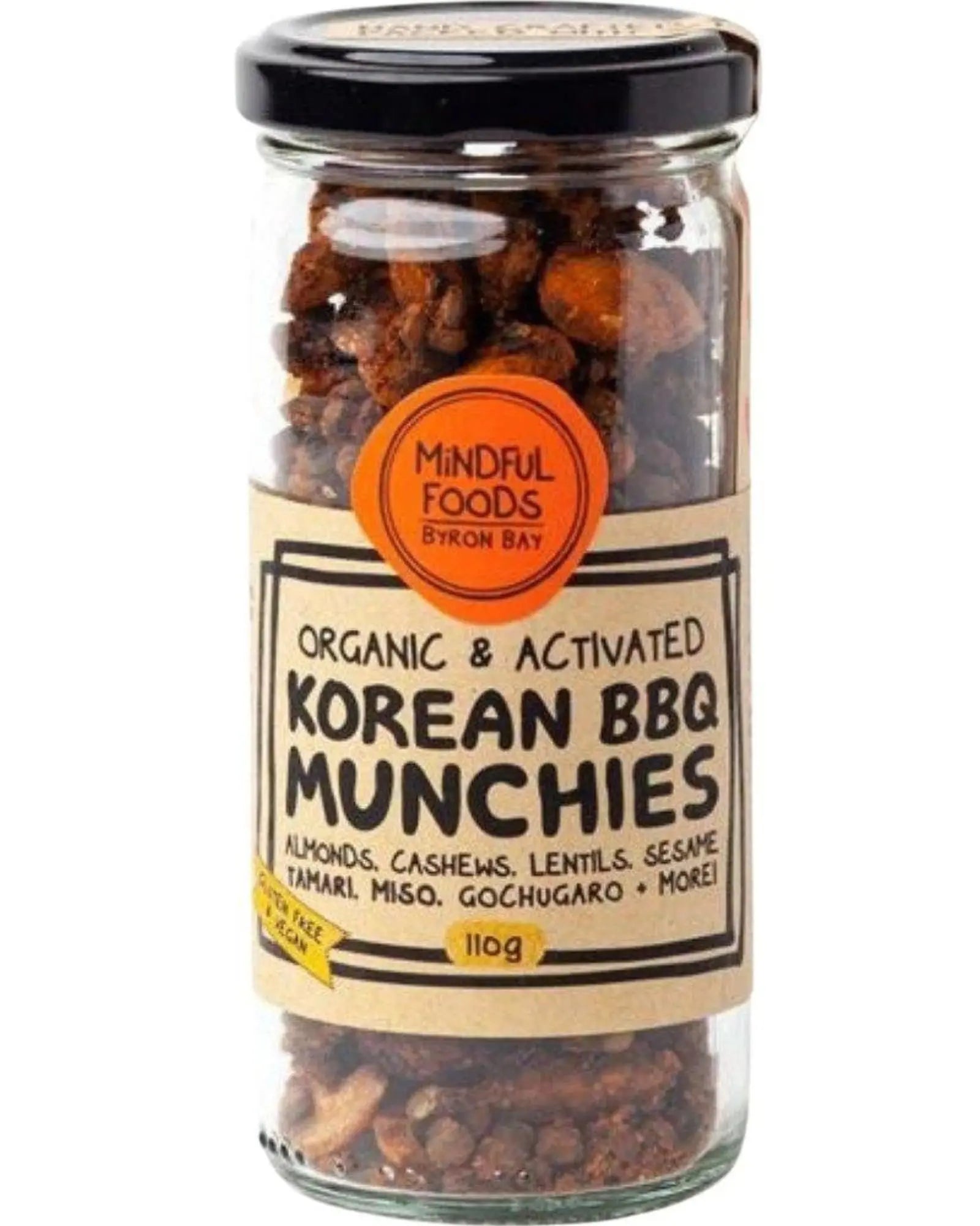 Munchies Korean BBQ - Organic &amp; Activated (110g) By Mindful Foods 🥜