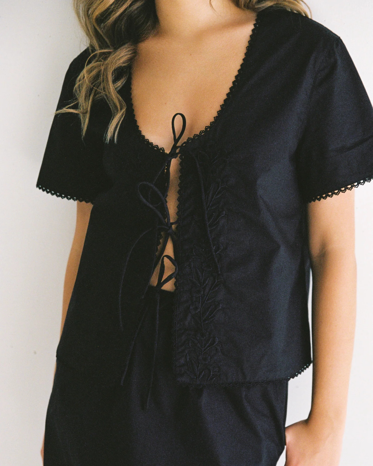 Poppy Blouse - Black by Juni 