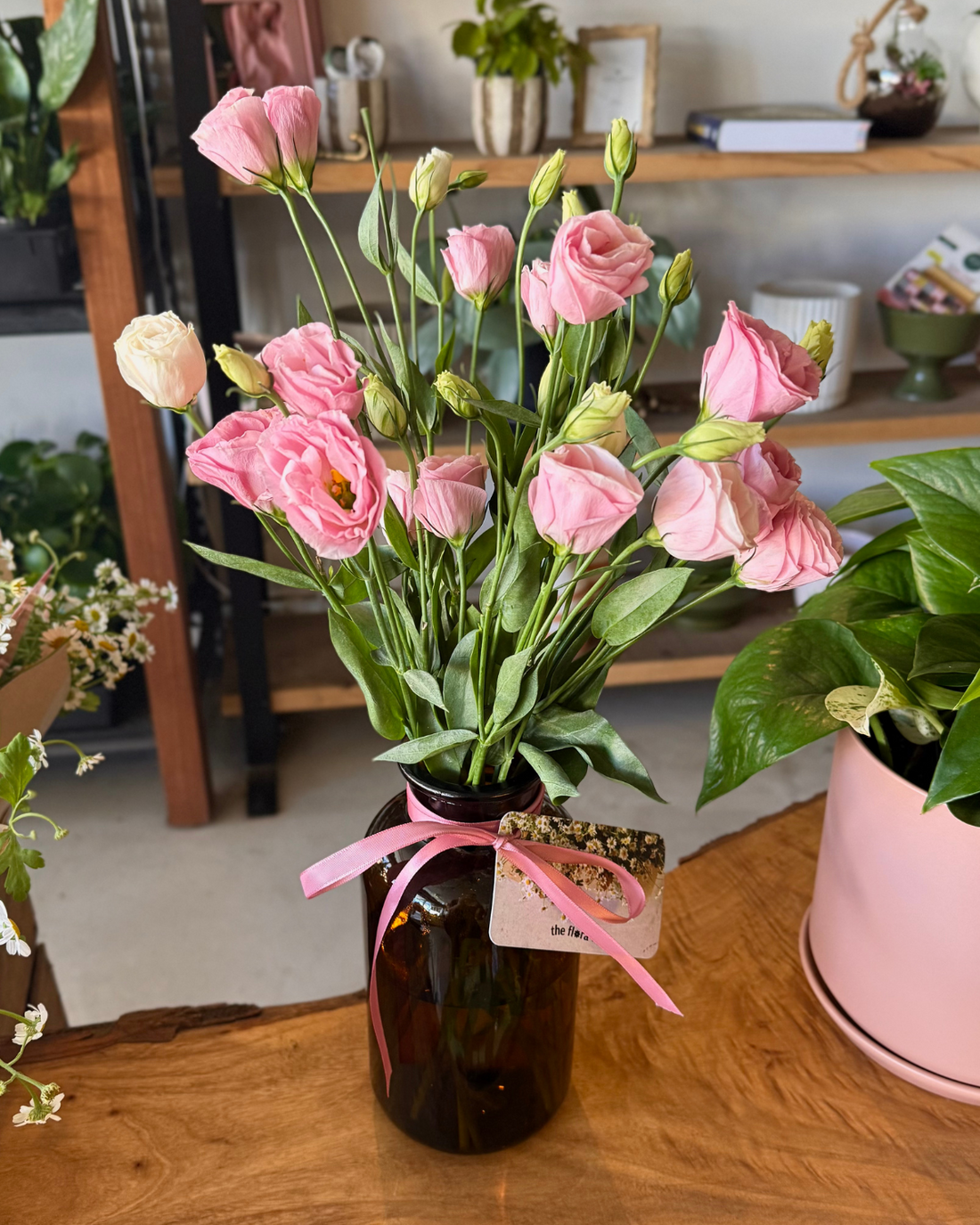 The Flora Bar Jars / Lisianthus