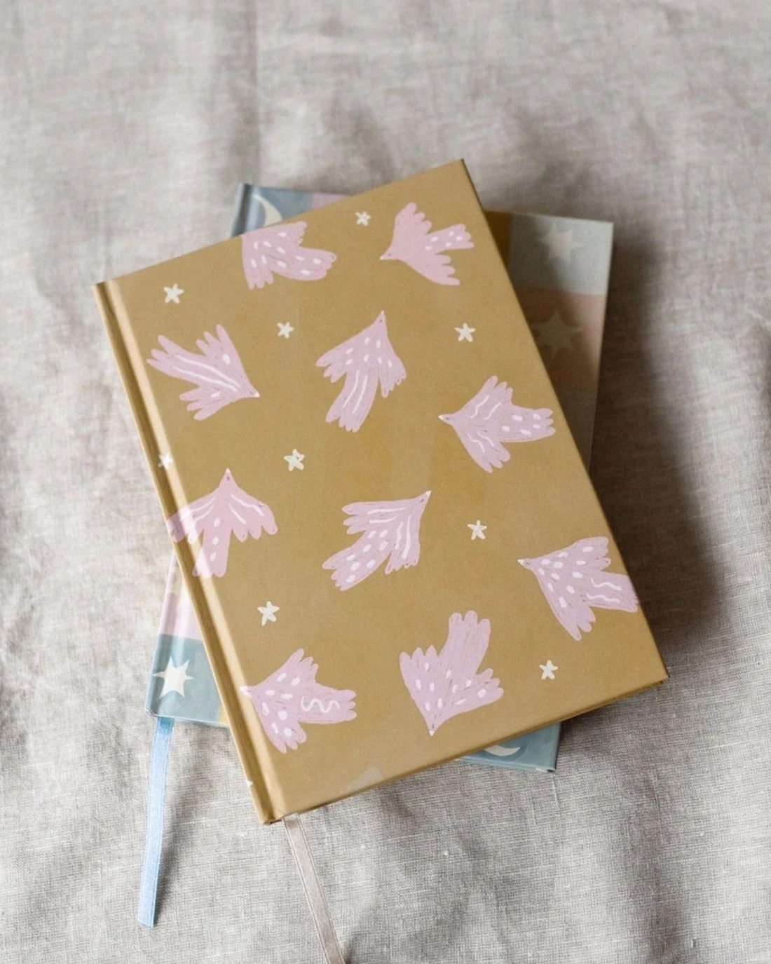 A5 Lined Journal - Birds Musings from the Moon