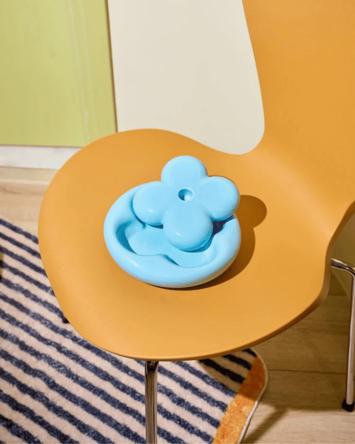 Folia Modular Candleholder &amp; Tray in Sky Blue by Aleo