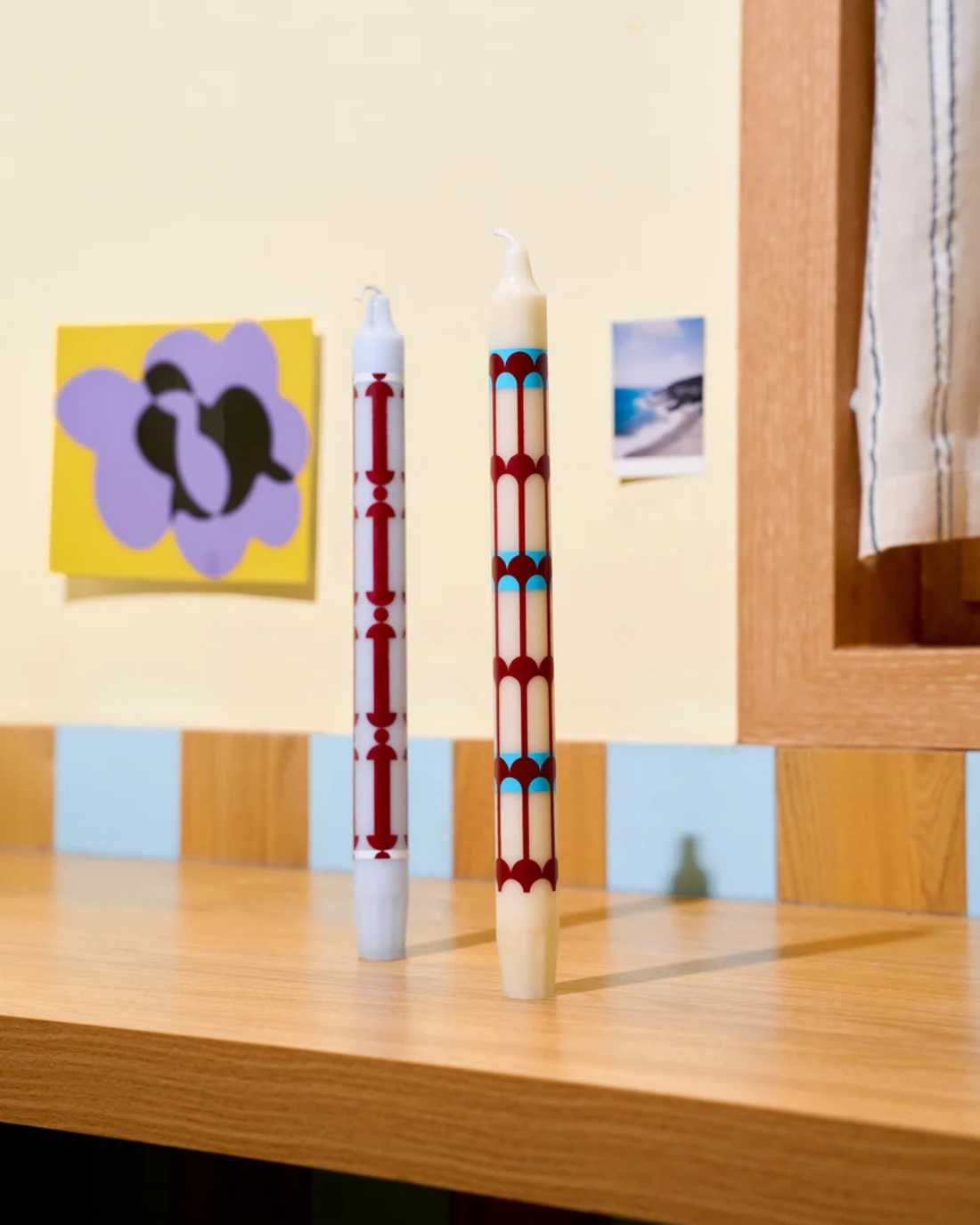 Graphic Taper Candlesticks Duo in Arcade by Aleo