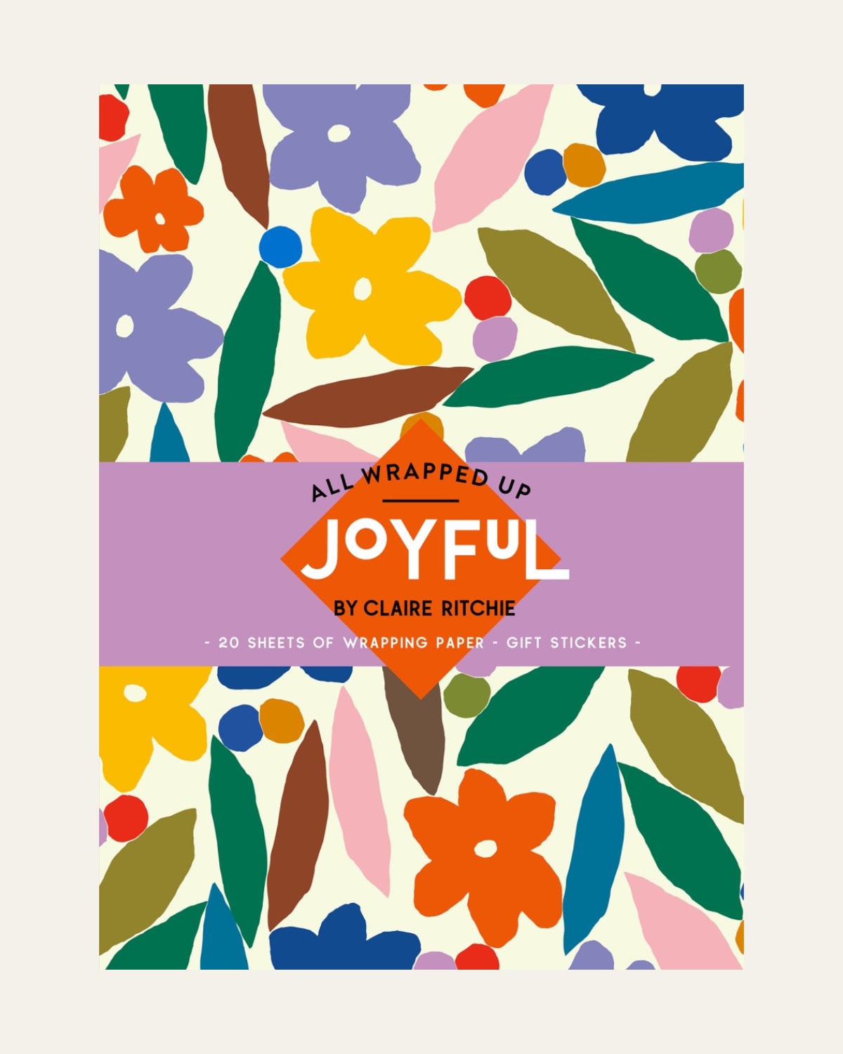 Wrapping Paper - All Wrapped Up: Joyful by Claire Ritchie 