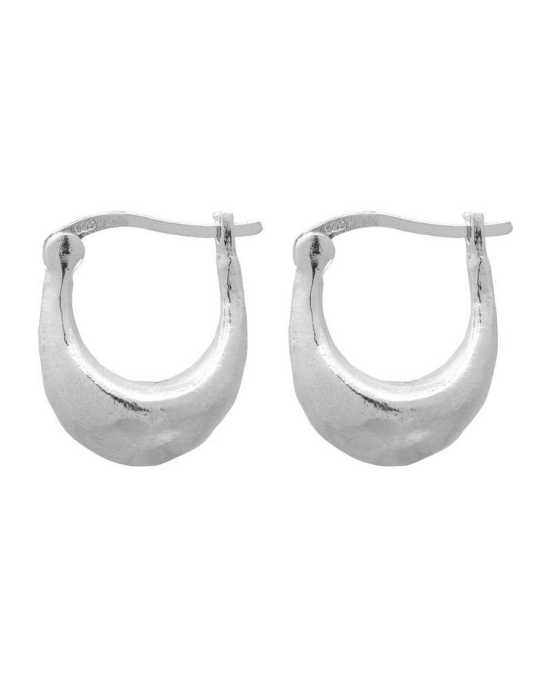 Antonis Hoop Sterling Silver Earrings by Cleopatra&