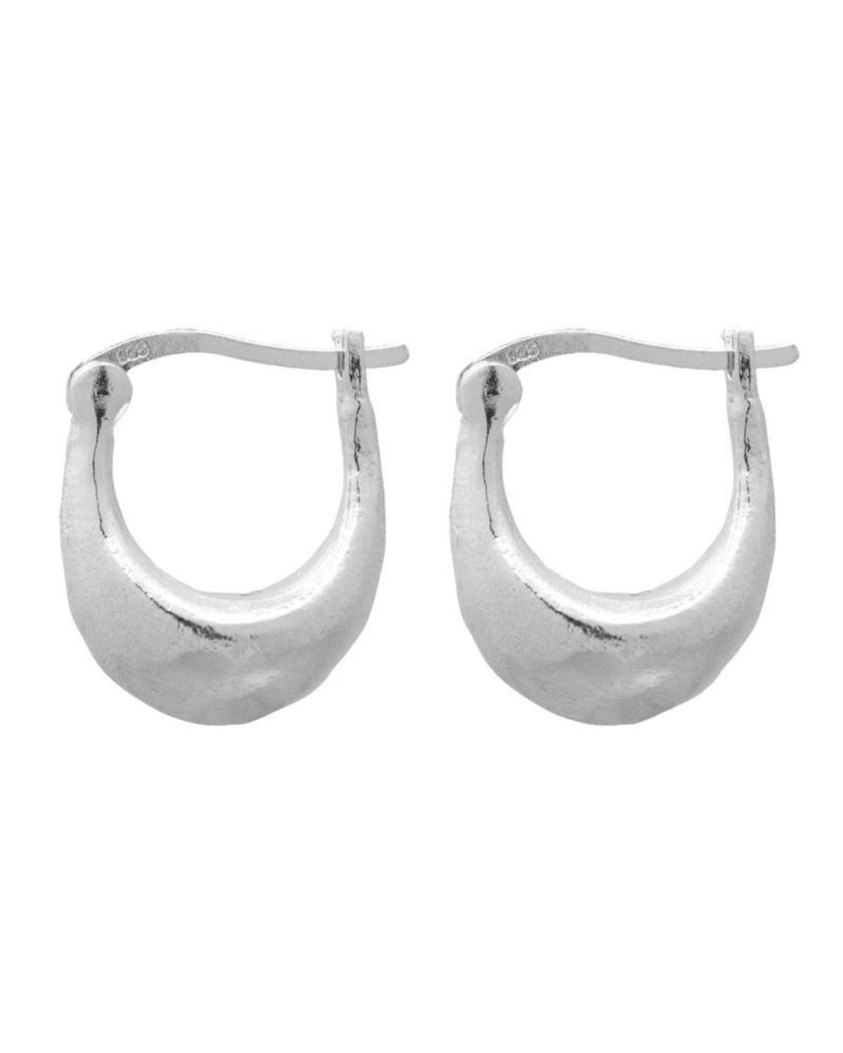 Antonis Hoop Sterling Silver Earrings by Cleopatra&