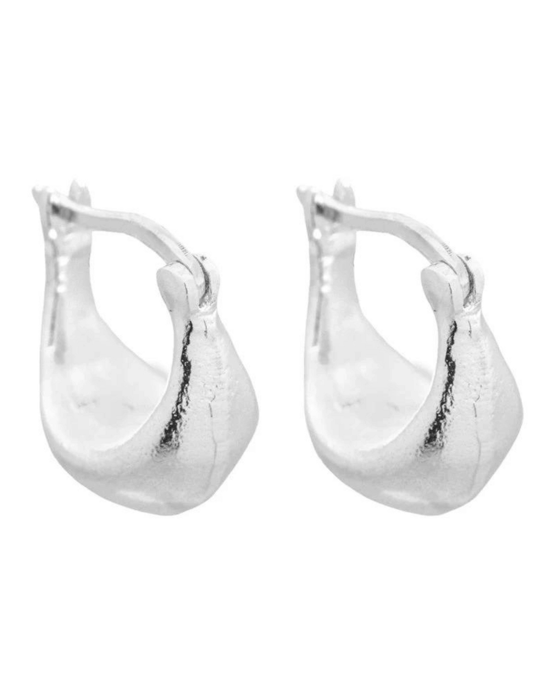 Antonis Hoop Sterling Silver Earrings by Cleopatra&