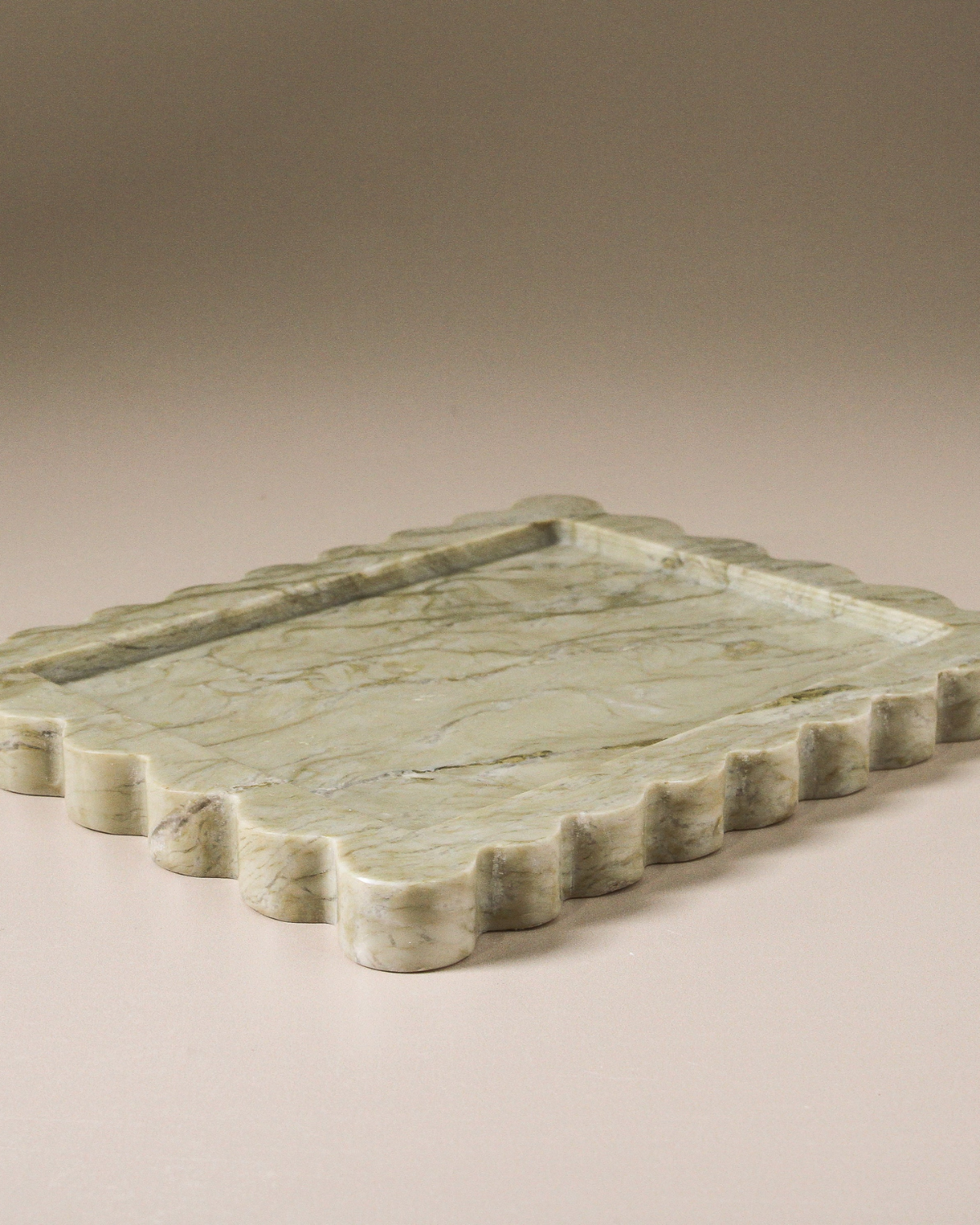 INDIGO LOVE ❘ Arabesque Tray - Mint Marble