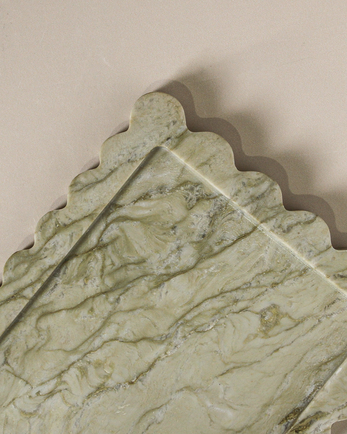 INDIGO LOVE ❘ Arabesque Tray - Mint Marble