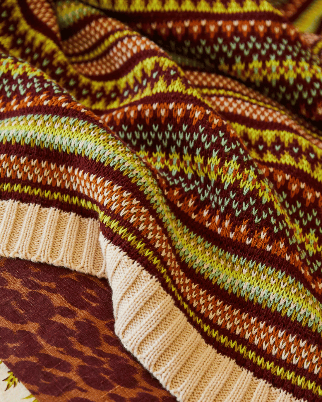 Sage &amp; Clare Arlette Knit Blanket - Emerald 