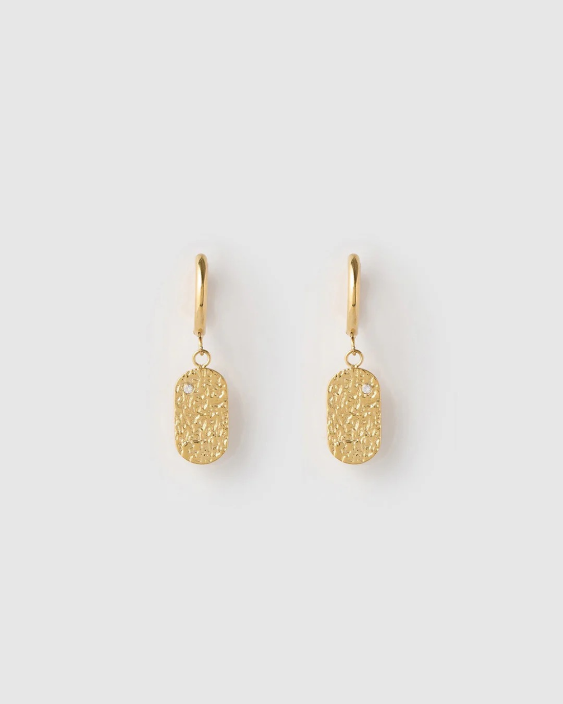 Mendoza Gold Huggie Earrings by Arms of Eve