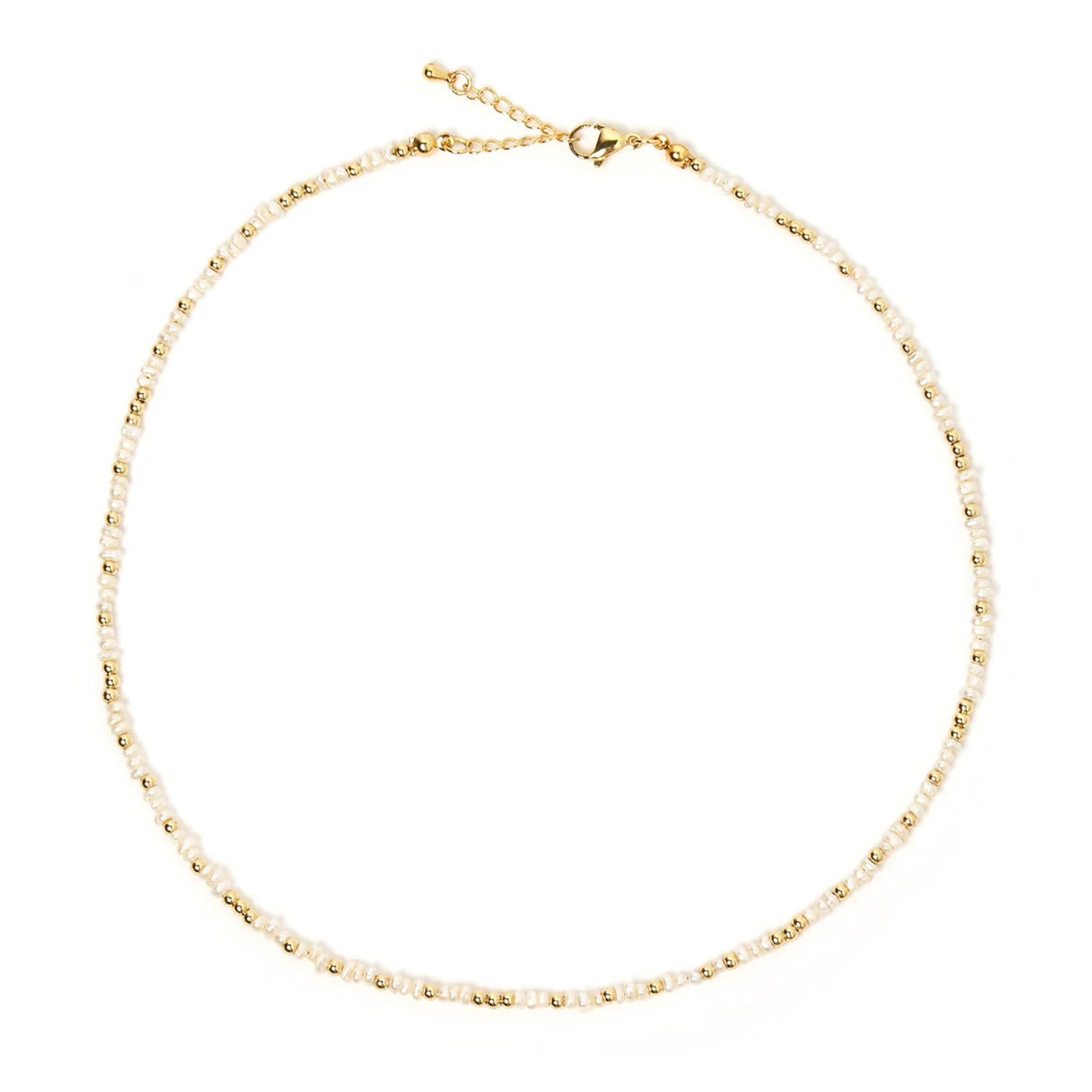 Lucia Pearl and Gold Necklace by Arms of Eve
