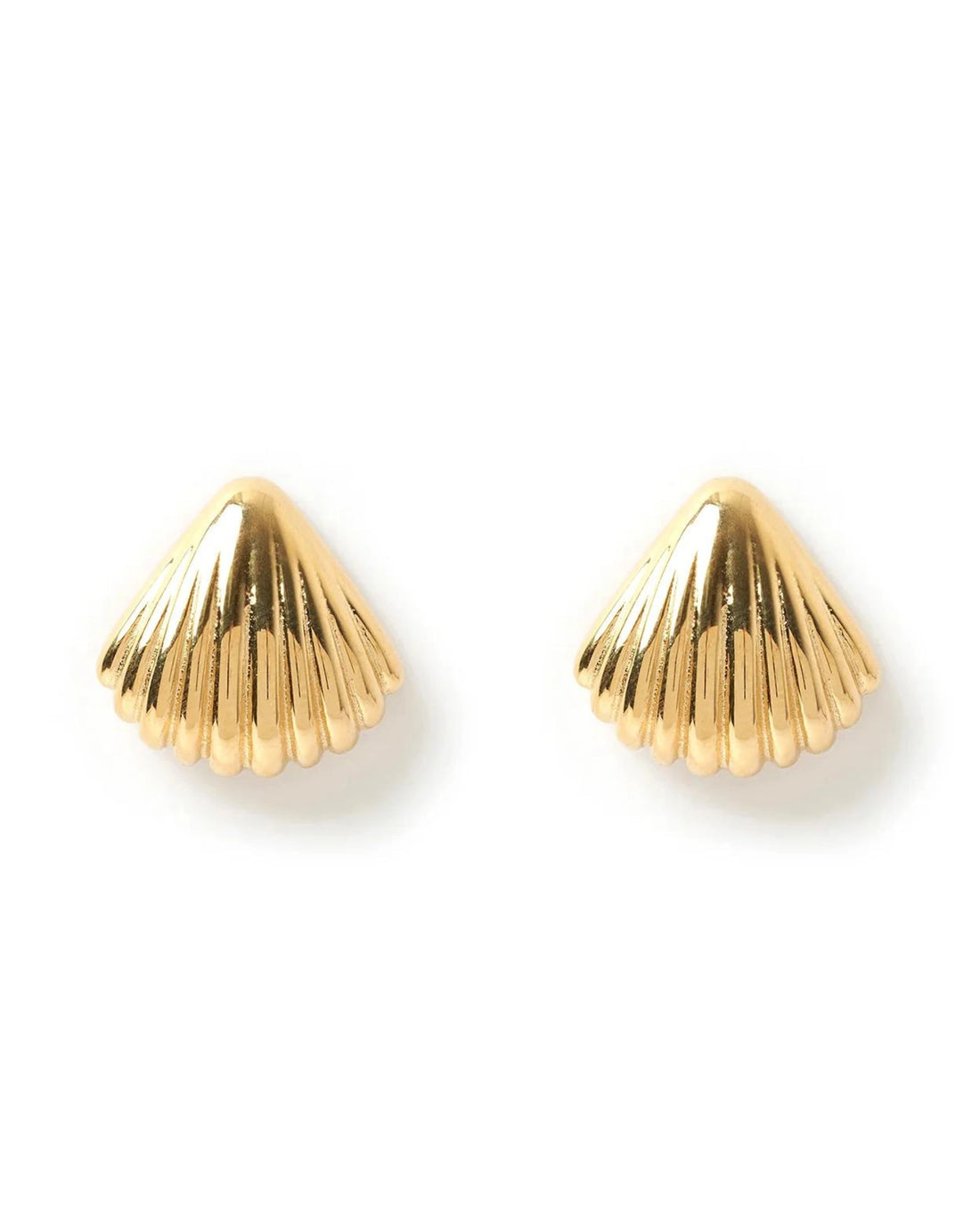 Perla Gold Shell Earrings by Arms of Eve 🐚