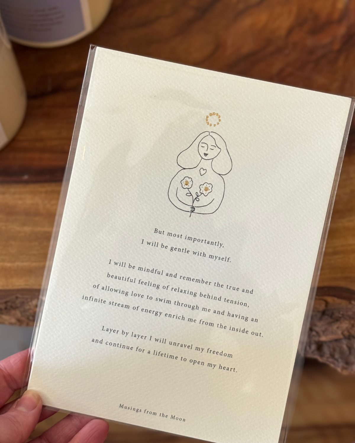 Art Poem Print  - Be Gentle by Musings from the Moon