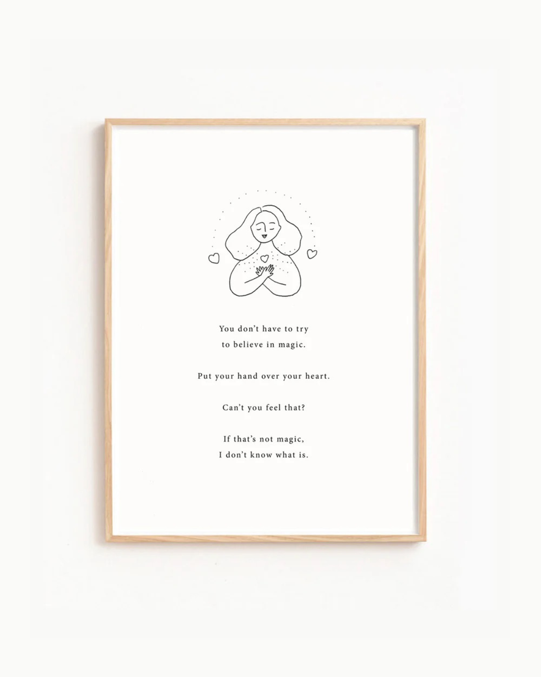 Art Poem Print - Believe in Magic