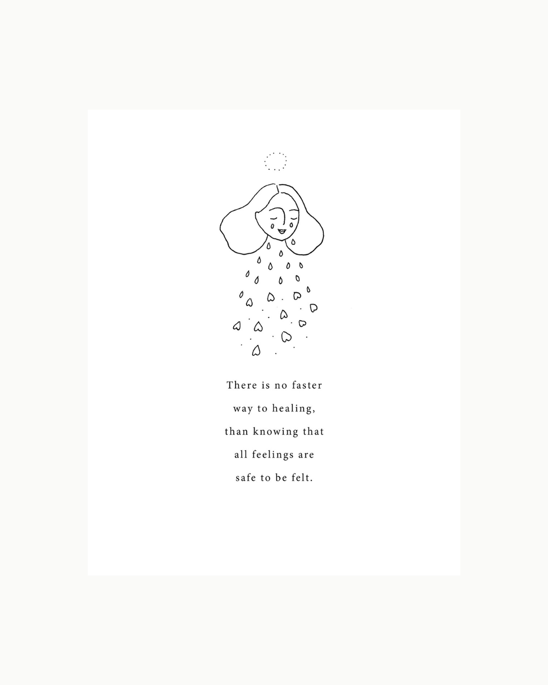 Art Poem Print - Feel to Heal by Musings from the Moon