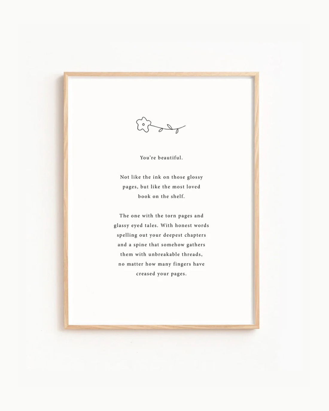Art Poem Print  - You&
