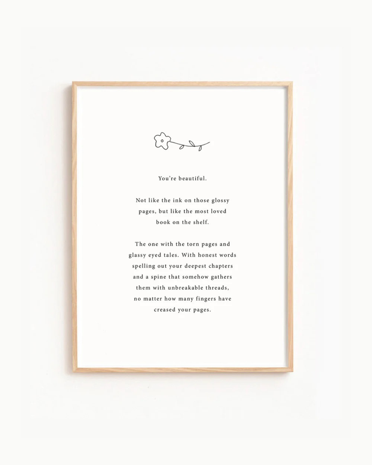 Art Poem Print  - You&