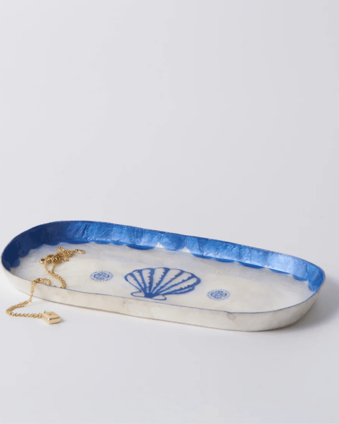 Atlantic Shell Tray Blue Jones & Co