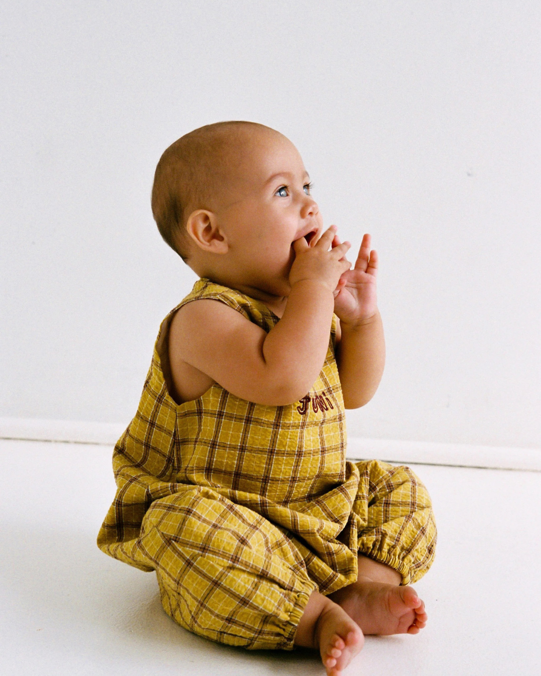 Avery Romper - Mustard by Juni JNR
