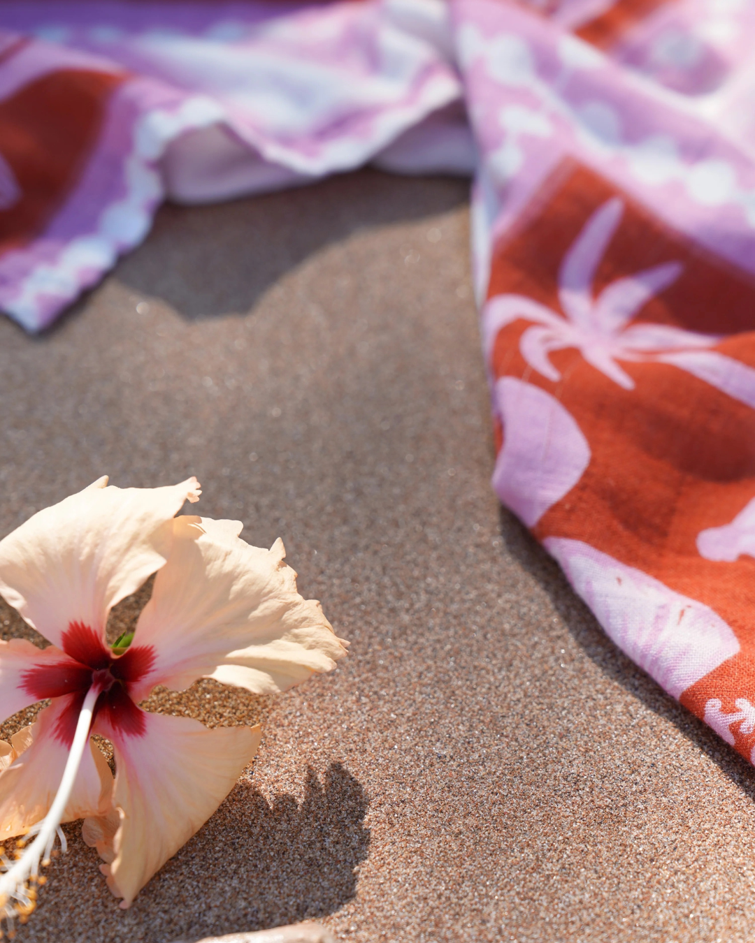 Baby Swaddle in Big Island Life (Pink Red) by Loaila