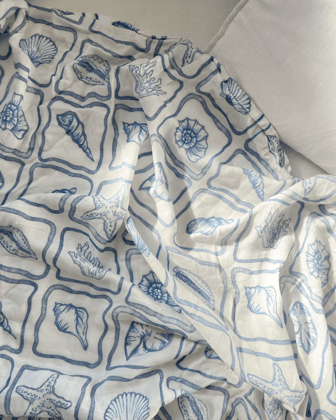 Baby Swaddle in Shoreline by Milky Designs 