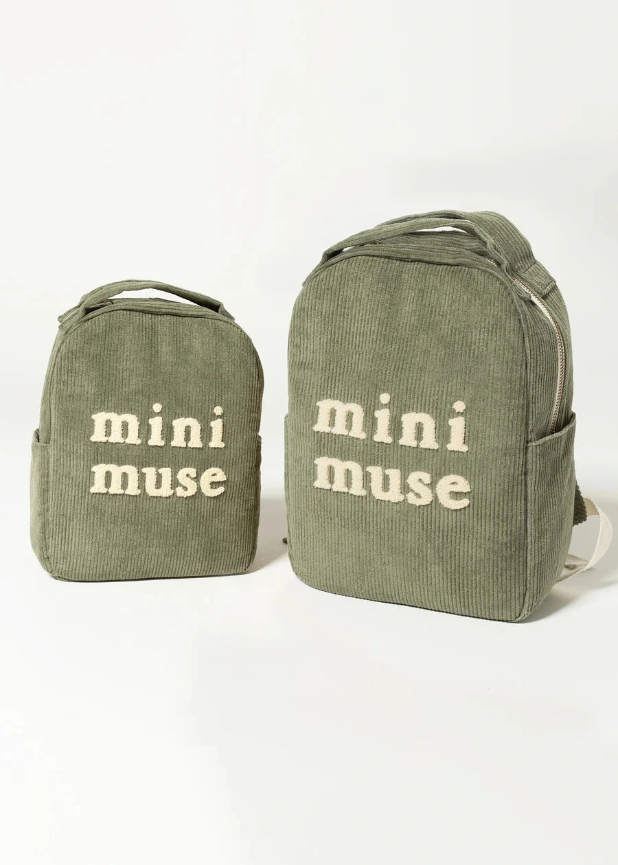 Bam Loves Boo - Mini Muse Organic Backpack in Olive