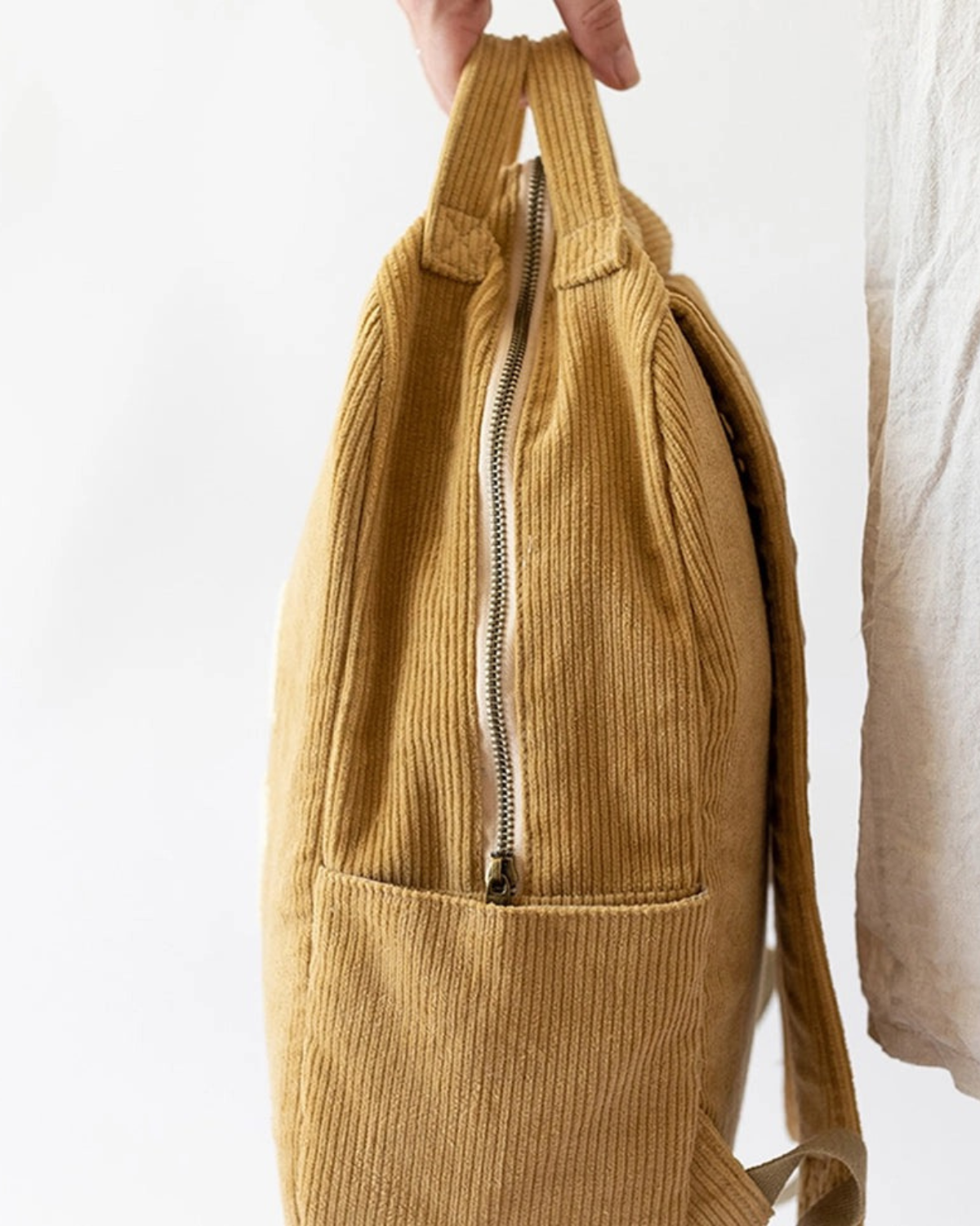 Bam Loves Boo - Solstice Organic Cord Kids / Toddler Backpack - Honey 