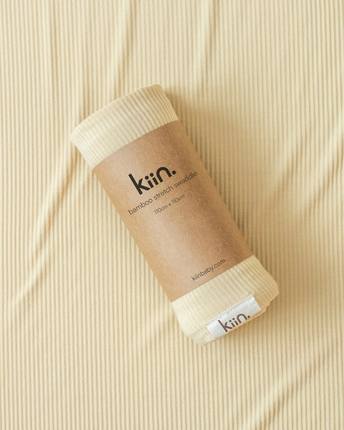 Bamboo Stretch Swaddle by Kiin Baby in Oat 
