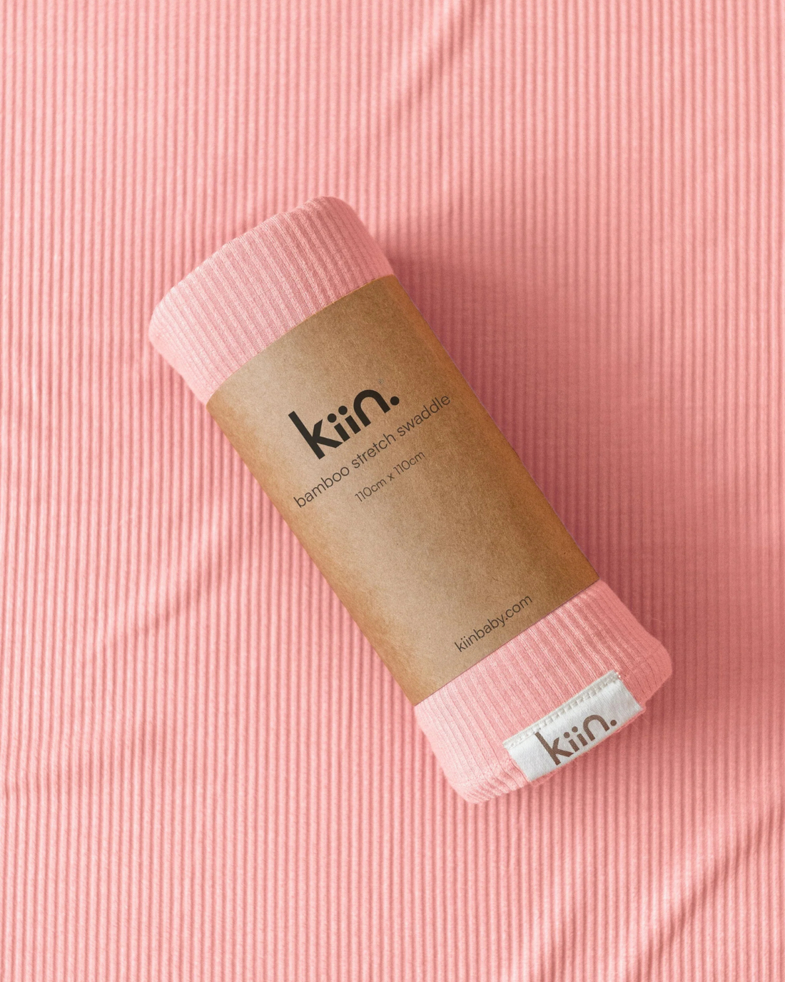 Bamboo Stretch Swaddle by Kiin Baby in Peony