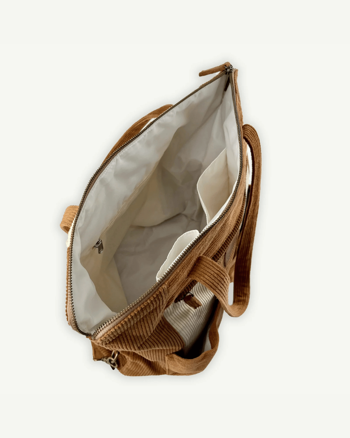 Corduroy Spliced Convertible Backpack Nappy Bag - Adults