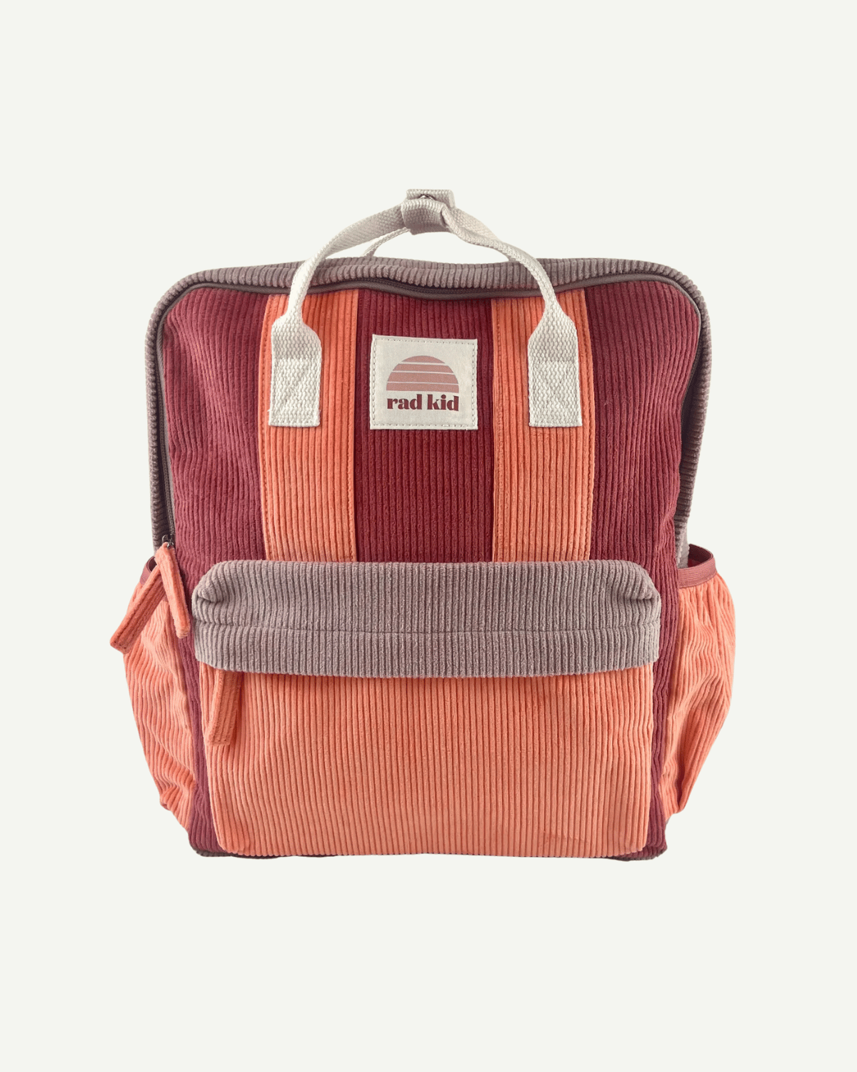 Corduroy Spliced Eco Kids Backpack - Berry Nice