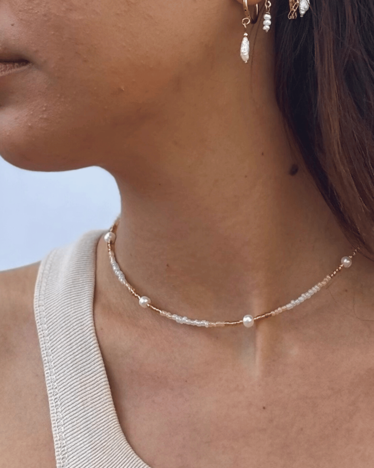 Luna.Foundling ❘ Beaded Necklace - Tideline (Adult) 