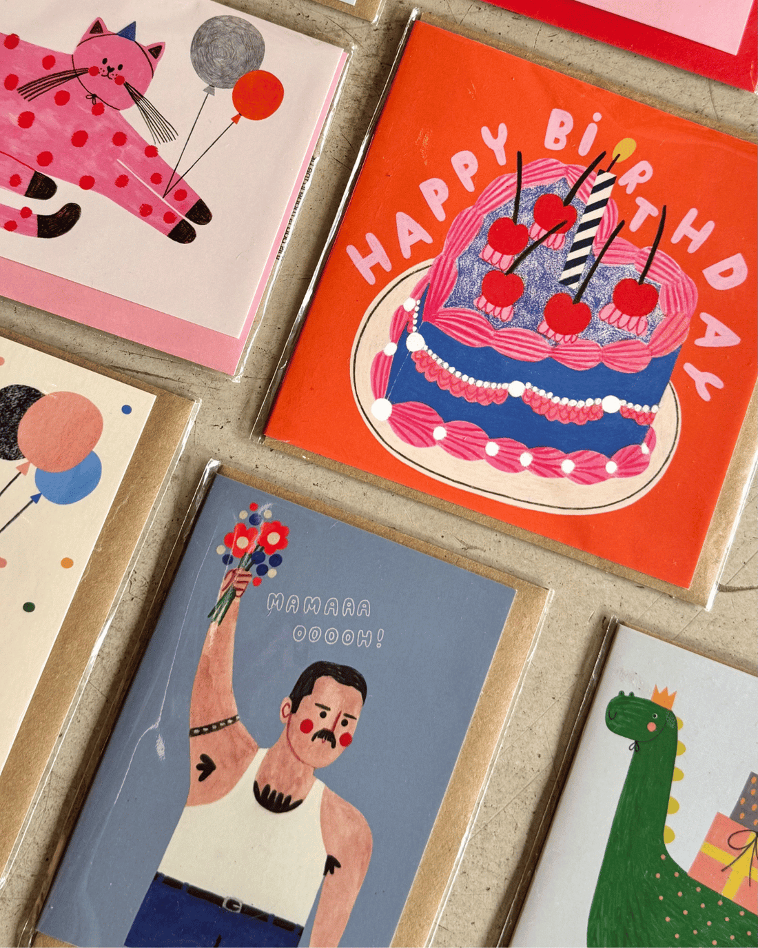 Birthday Cake Card by Daria Solak Illustrations
