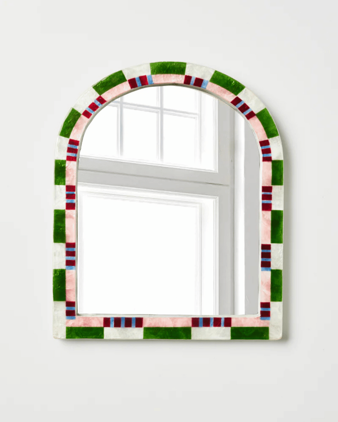 Bloom Nouveau Check Mirror by Jones &amp; Co