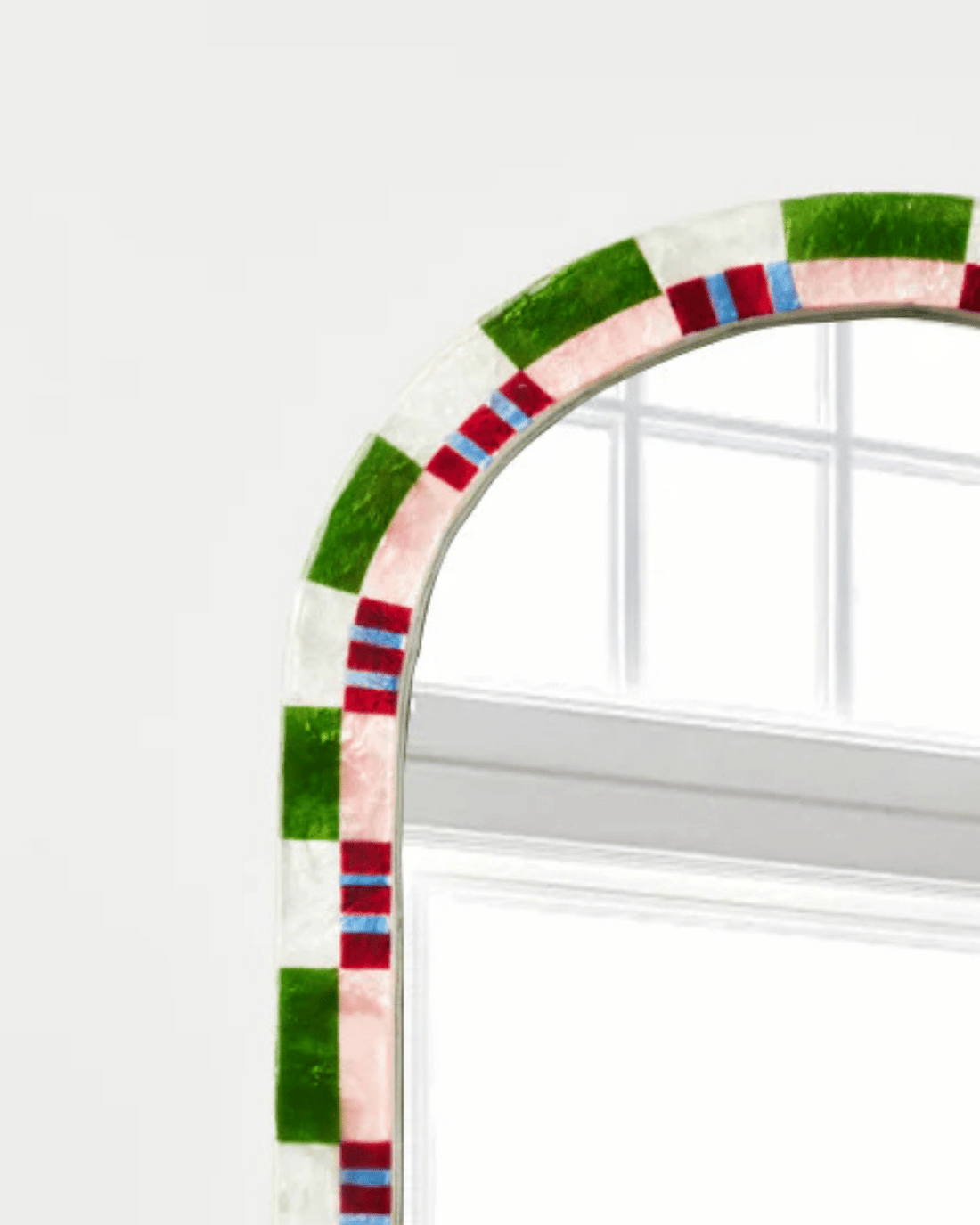 Bloom Nouveau Check Mirror by Jones &amp; Co