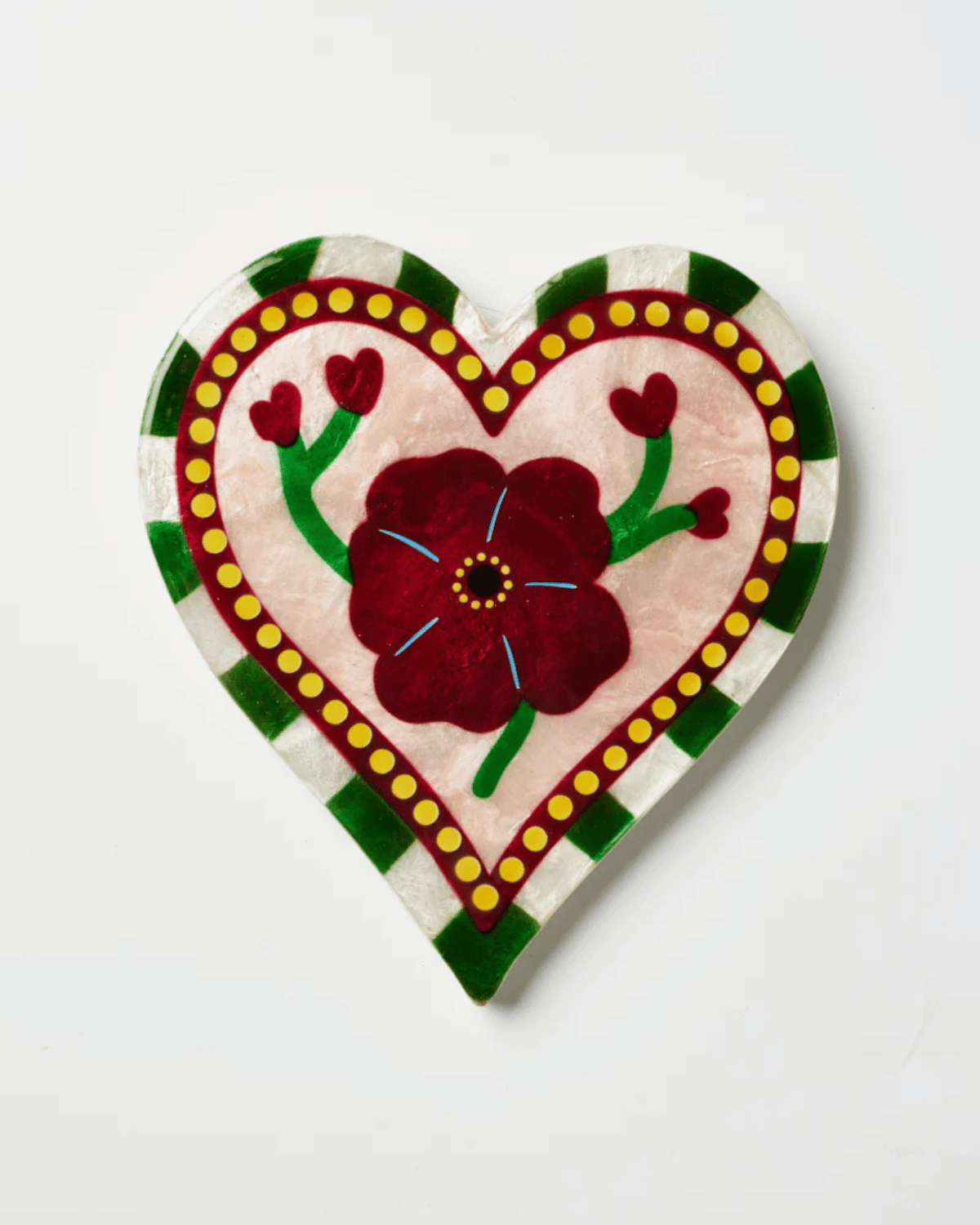 Bloom Nouveau Wine Heart Wall Tile by Jones &amp; Co 
