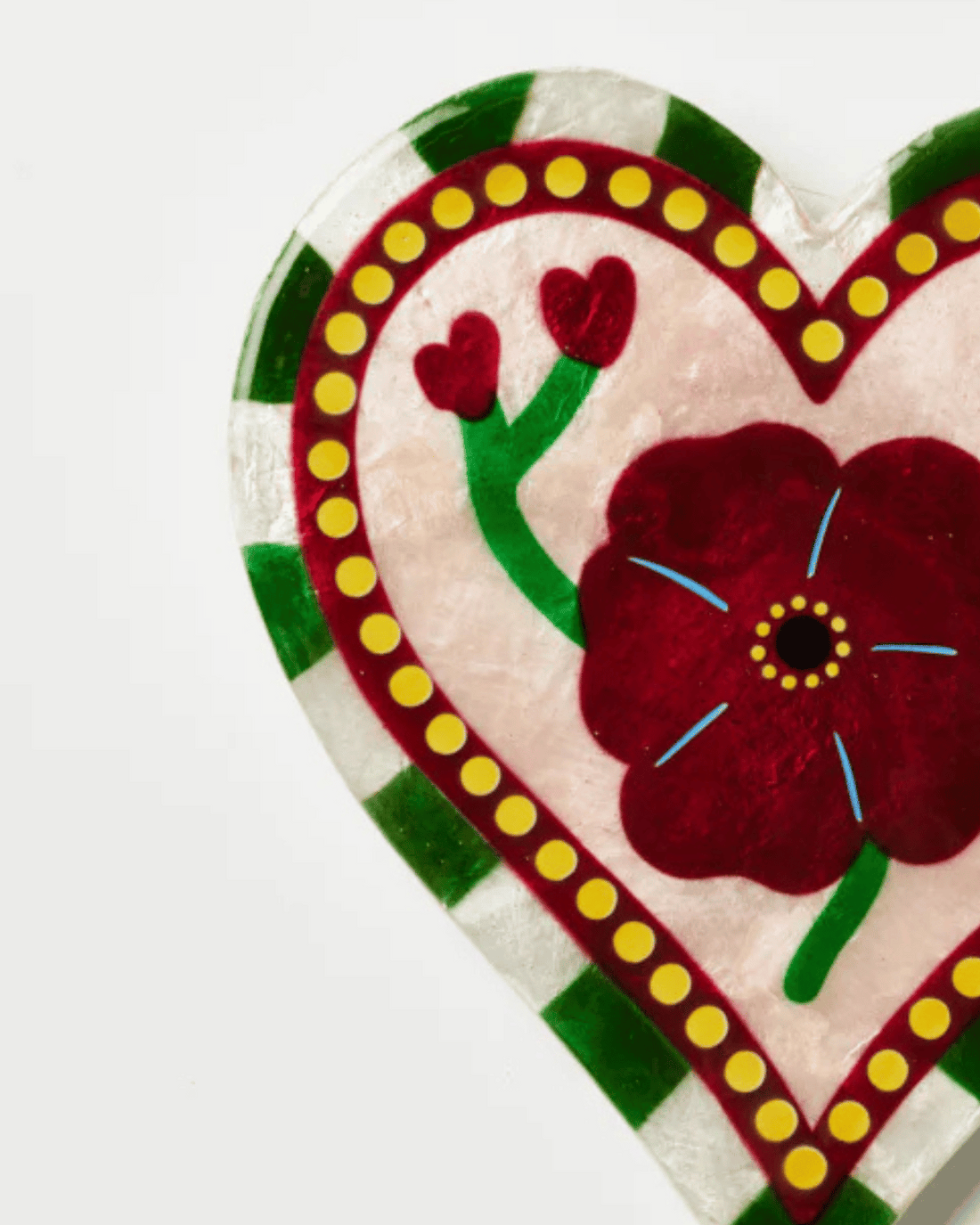 Bloom Nouveau Wine Heart Wall Tile by Jones &amp; Co 