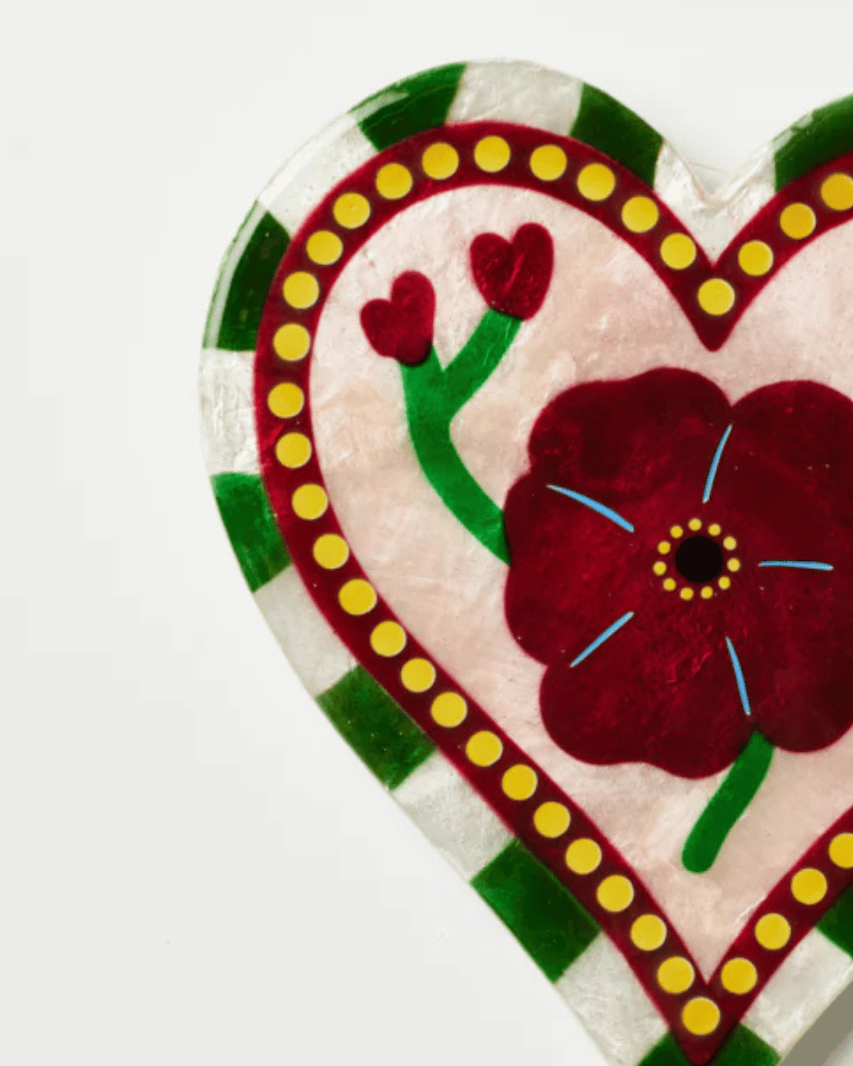 Bloom Nouveau Wine Heart Wall Tile by Jones &amp; Co 